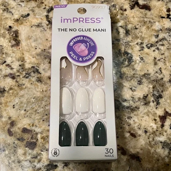 imPRESS Peel & Press Nails - White/Green - Picture 6 of 6